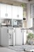 Waschmaschinenumbauschrank >Laundry< (4er-Set) in Weiß - 146x206x67 (BxHxT)