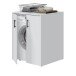 Waschmaschinenumbauschrank >Laundry< (4er-Set) in Weiß - 146x206x67 (BxHxT)