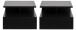 Nachtkonsole >Randers< (2er-Set) hängend, in schwarz, MDF - 35x22,5x32 (BxHxT)
