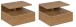 Nachtkonsole >Randers< (2er-Set) hängend, Wildeiche Dekor - 35x22,5x32 (BxHxT)