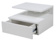 Nachtkonsole >Randers< (2er-Set) hängend, in weiss, MDF - 35x22,5x32cm (BxHxT)