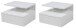 Nachtkonsole >Randers< (2er-Set) hängend, in weiss, MDF - 35x22,5x32cm (BxHxT)