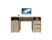 Schreibtisch >Primus 2< in Eiche Sonoma Dekor, Holzwerkstoff - 145x75x65 (BxHxT)