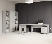 Büro-Set >Office Line< (3-tlg.) in Weiß,...