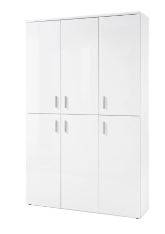 Schuhschrank >Lincoln< 20 Böden, Weiß, Holzwerkstoff - 120x91x35cm (BxHxT)