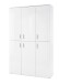 Schuhschrank >Lincoln< 20 Böden, Weiß, Holzwerkstoff - 120x91x35cm (BxHxT)
