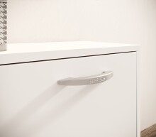 Kompaktgarderobe >Vera< (2-tlg.) in Weiß, Holzwerkstoff - 100x190x26cm (BxHxT)