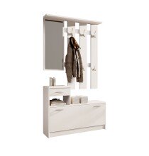 Kompaktgarderobe >Vera< (2-tlg.) in Weiß,...