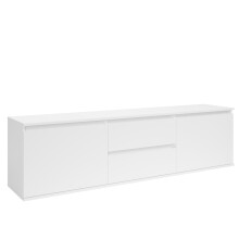 Lowboard >Brest< in Weiß, Holzwerkstoff -...