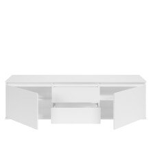 Lowboard >Brest< in Weiß, Holzwerkstoff - 180x50x38cm (BxHxT)