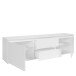 Lowboard >Brest< in Weiß, Holzwerkstoff - 180x50x38cm (BxHxT)