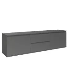 Lowboard >Brest< in Anthrazit, Holzwerkstoff -...