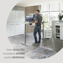 Aktenregal >Santorin< in Weiß, Holzwerkstoff / Glas - 40x110x38cm (BxHxT)
