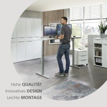 Aktenregal >Santorin< in Weiß, Holzwerkstoff / Glas - 40x110x38cm (BxHxT)