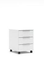 Container >Santorin< in Weiß, Holzwerkstoff /...