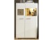 Wohnwand >Kathlin< (3-teilig) in Weiß matt / Eiche Dekor - 220x160x47 (BxHxT)