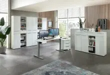 Schreibtisch >Santorin< höhenverstellbar,...