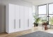 Drehtürenschrank >LONDON< inkl. Inneneinteilung, WEISS - 225x208x58cm (BxHxT)