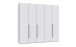 Drehtürenschrank >LONDON< inkl. Inneneinteilung, WEISS - 225x208x58cm (BxHxT)
