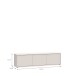 Lowboard >ALICE SPRINGS< in sandfarben - 154,2x41,5x34,9cm (BxHxT)