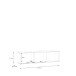 Lowboard >ALICE SPRINGS< in sandfarben - 154,2x41,5x34,9cm (BxHxT)