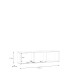 Lowboard >ALICE SPRINGS< in Terrakottafarbig - 154,2x41,5x34,9cm (BxHxT)