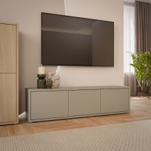 Lowboard >ALICE SPRINGS< in Taupe - 154,2x41,5x34,9cm (BxHxT)