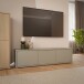 Lowboard >ALICE SPRINGS< in Taupe - 154,2x41,5x34,9cm (BxHxT)