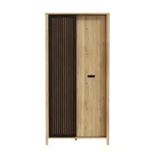 Drehtürenschrank >JYTANA< in Eiche Dekor /...