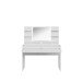 Schminktisch >LAYTON< in Weiss  / Weiss Glanz  - 120,1x141x42cm (BxHxT)