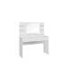 Schminktisch >LAYTON< in Weiss  / Weiss Glanz  - 120,1x141x42cm (BxHxT)