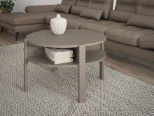 Couchtisch >Tobago< in Taupe - 45,5x74,4cm (HxD)