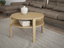 Couchtisch >Tobago< in Buttergelb - 45,5x74,4cm (HxD)