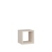 Regalwürfel >MAURO< in sandfarbig - 38,2x38,3x32,9cm (BxHxT)