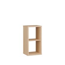 Regalwürfel >MAURO< in Eiche Dekor - 38,2x72,8x32,9cm (BxHxT)