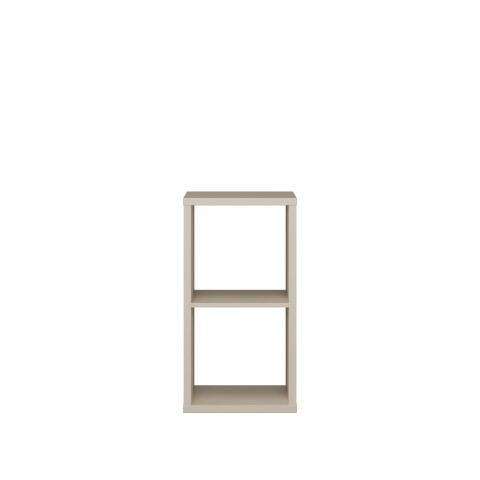 Regalwürfel >MAURO< in Taupe - 38,2x72,8x32,9cm (BxHxT)