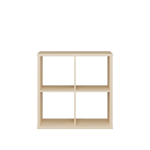 Regal >MAURO< in Buttergelb - 72,7x72,8x32,9cm (BxHxT)