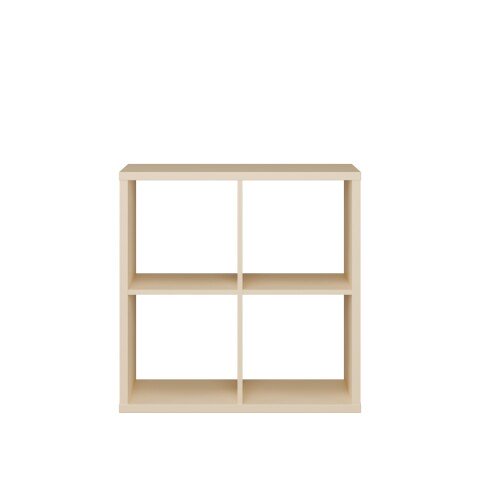 Regal >MAURO< in Buttergelb - 72,7x72,8x32,9cm (BxHxT)