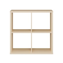Regal >MAURO< in Buttergelb - 72,7x72,8x32,9cm (BxHxT)