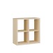 Regal >MAURO< in Buttergelb - 72,7x72,8x32,9cm (BxHxT)