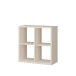 Regal >MAURO< in sandfarbig - 72,7x72,8x32,9cm (BxHxT)
