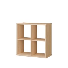 Regal >MAURO< in Eiche Dekor - 72,7x72,8x32,9cm (BxHxT)