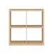 Regal >MAURO< in Eiche Dekor - 72,7x72,8x32,9cm (BxHxT)