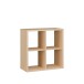 Regal >MAURO< in Eiche Dekor - 72,7x72,8x32,9cm (BxHxT)