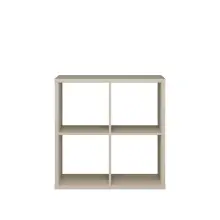 Regal >MAURO< in Taupe - 72,7x72,8x32,9cm (BxHxT)