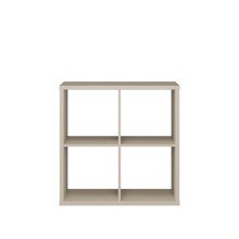 Regal >MAURO< in Taupe - 72,7x72,8x32,9cm (BxHxT)