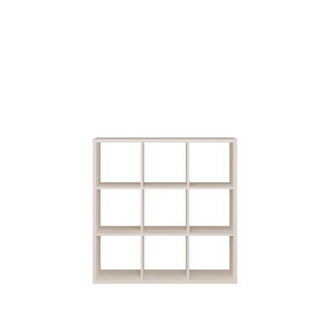 Regal >MAURO< in sandfarben - 107,2x107,3x32,9cm (BxHxT)
