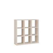 Regal >MAURO< in sandfarben - 107,2x107,3x32,9cm (BxHxT)