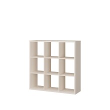 Regal >MAURO< in sandfarben - 107,2x107,3x32,9cm (BxHxT)