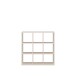 Regal >MAURO< in sandfarben - 107,2x107,3x32,9cm (BxHxT)